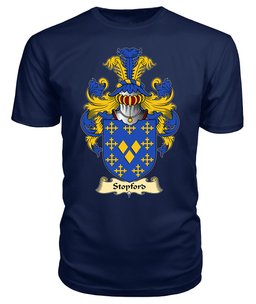 ScotsTee Shop Scottish Stopford Family Scottish Coat of Arms Emblem Scotland V23 T Shirt