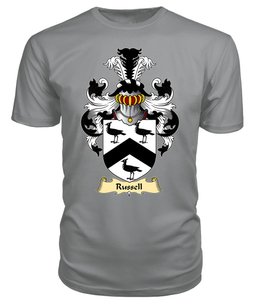 ScotsTee Shop Scottish Russell Family Scottish Coat of Arms Emblem Scotland V23 T Shirt