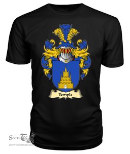 ScotsTee Shop Scottish Temple Family Scottish Coat of Arms Emblem Scotland V23 T Shirt