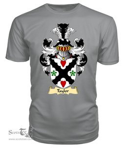 ScotsTee Shop Scottish Taylor Family Scottish Coat of Arms Emblem Scotland V23 T Shirt