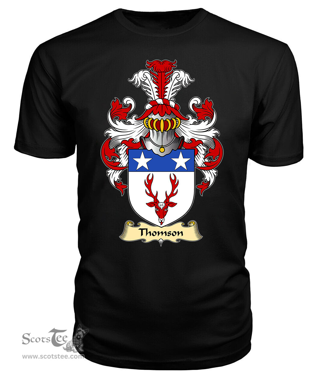 ScotsTee Shop Scottish Thomson Family Scottish Coat of Arms Emblem Scotland V23 T Shirt