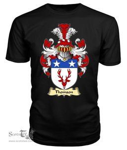 ScotsTee Shop Scottish Thomson Family Scottish Coat of Arms Emblem Scotland V23 T Shirt