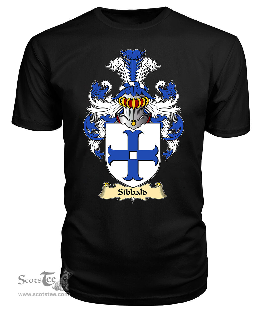 ScotsTee Shop Scottish Sibbald Family Scottish Coat of Arms Emblem Scotland V23 T Shirt