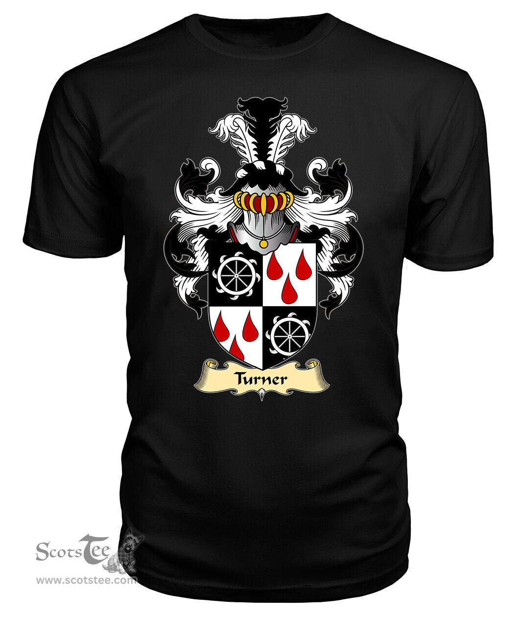 ScotsTee Shop Scottish Turner Family Scottish Coat of Arms Emblem Scotland V23 T Shirt