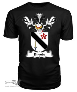 ScotsTee Shop Scottish Bennie or Binnie Coat Of Arms Family Crest Scottish Gentry T Shirt
