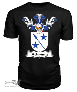 ScotsTee Shop Scottish Achmuty Coat Of Arms Family Crest Scottish Gentry T Shirt