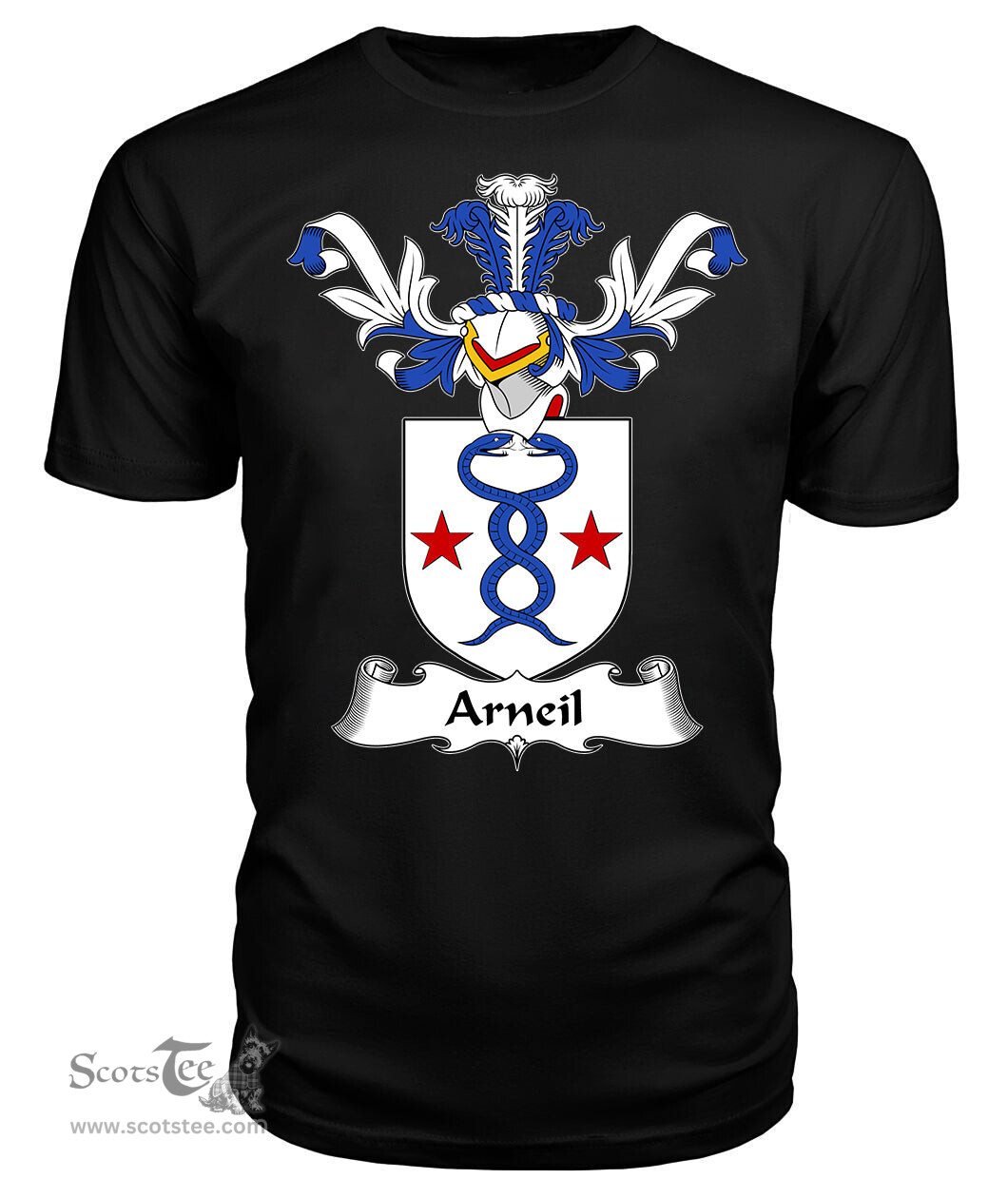 ScotsTee Shop Scottish Arneil Coat Of Arms Family Crest Scottish Gentry T Shirt