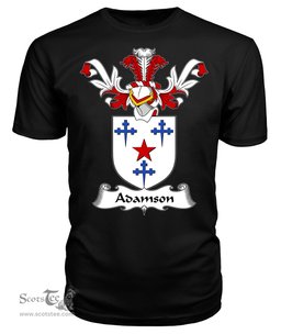 ScotsTee Shop Scottish Adamson Coat Of Arms Family Crest Scottish Gentry T Shirt