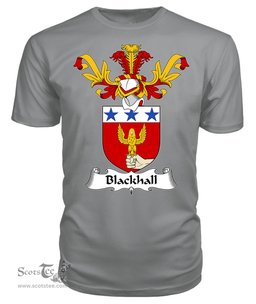 ScotsTee Shop Scottish Blackhall Coat Of Arms Family Crest Scottish Gentry T Shirt