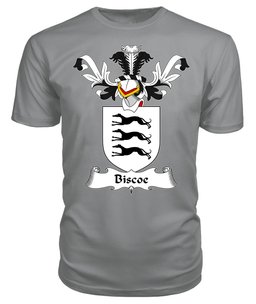 ScotsTee Shop Scottish Biscoe Coat Of Arms Family Crest Scottish Gentry T Shirt
