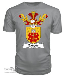 ScotsTee Shop Scottish Baigrie Coat Of Arms Family Crest Scottish Gentry T Shirt