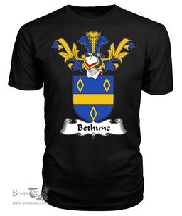 ScotsTee Shop Scottish Bethune Coat Of Arms Family Crest Scottish Gentry T Shirt