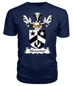 ScotsTee Shop Scottish Alexander Coat Of Arms Family Crest Scottish Gentry T Shirt