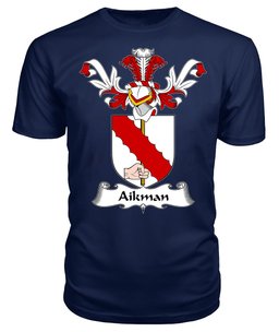 ScotsTee Shop Scottish Aikman Coat Of Arms Family Crest Scottish Gentry T Shirt