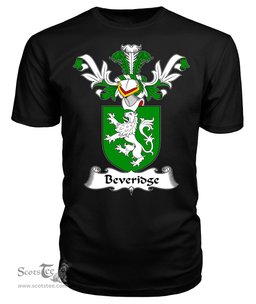 ScotsTee Shop Scottish Beveridge II Coat Of Arms Family Crest Scottish Gentry T Shirt
