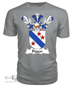 ScotsTee Shop Scottish Biggar Coat Of Arms Family Crest Scottish Gentry T Shirt