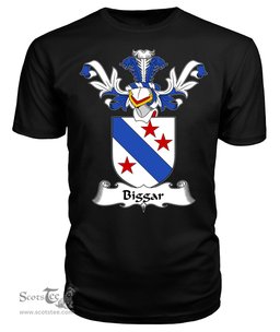 ScotsTee Shop Scottish Biggar Coat Of Arms Family Crest Scottish Gentry T Shirt