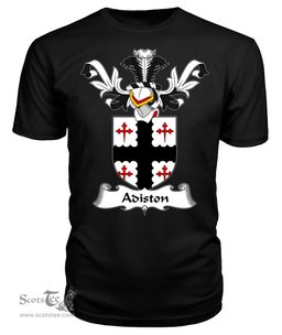 ScotsTee Shop Scottish Adiston Coat Of Arms Family Crest Scottish Gentry T Shirt