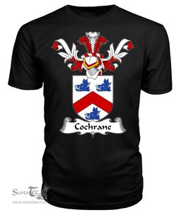 ScotsTee Shop Scottish Cochrane Coat Of Arms Family Crest Scottish Gentry T Shirt