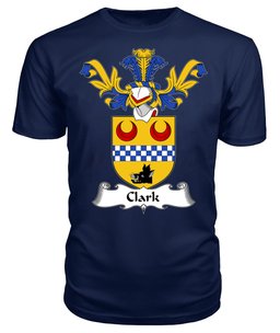 ScotsTee Shop Scottish Clark or Clerk Coat Of Arms Family Crest Scottish Gentry T Shirt