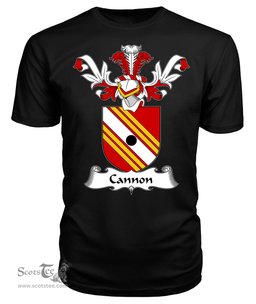 ScotsTee Shop Scottish Cannon Coat Of Arms Family Crest Scottish Gentry T Shirt