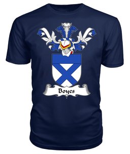ScotsTee Shop Scottish Boyes Coat Of Arms Family Crest Scottish Gentry T Shirt