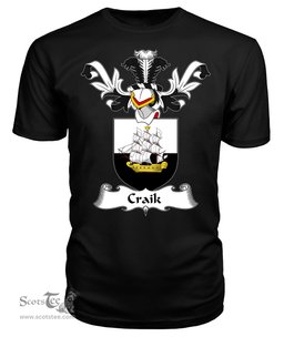 ScotsTee Shop Scottish Craik Coat Of Arms Family Crest Scottish Gentry T Shirt