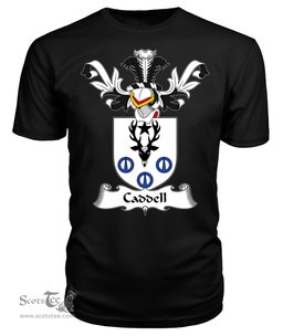 ScotsTee Shop Scottish Caddell Coat Of Arms Family Crest Scottish Gentry T Shirt