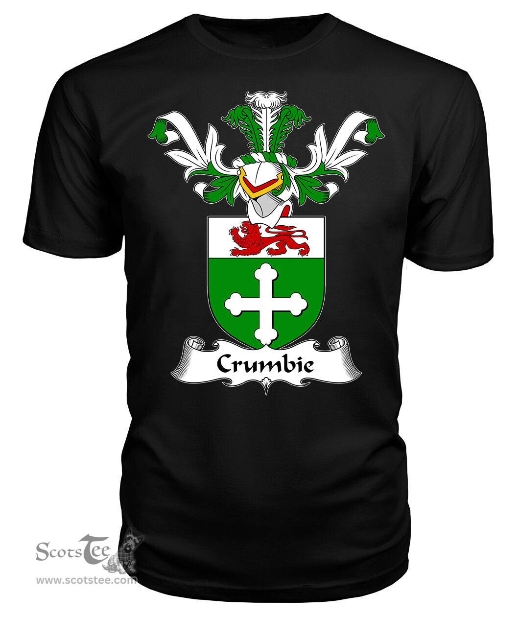 ScotsTee Shop Scottish Crumbie or Crombie, or Crumb Coat Of Arms Family Crest Scottish Gentry T Shirt