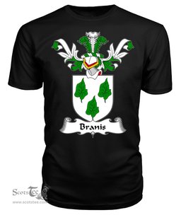 ScotsTee Shop Scottish Branis Coat Of Arms Family Crest Scottish Gentry T Shirt