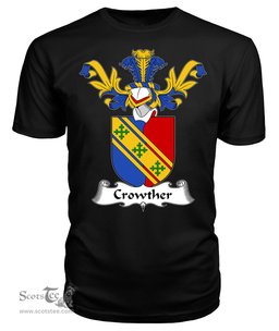 ScotsTee Shop Scottish Crowther Coat Of Arms Family Crest Scottish Gentry T Shirt
