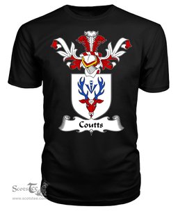 ScotsTee Shop Scottish Coutts Coat Of Arms Family Crest Scottish Gentry T Shirt