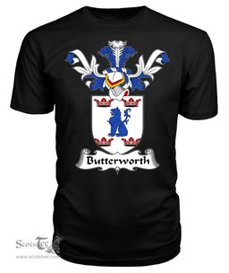 ScotsTee Shop Scottish Butterworth Coat Of Arms Family Crest Scottish Gentry T Shirt