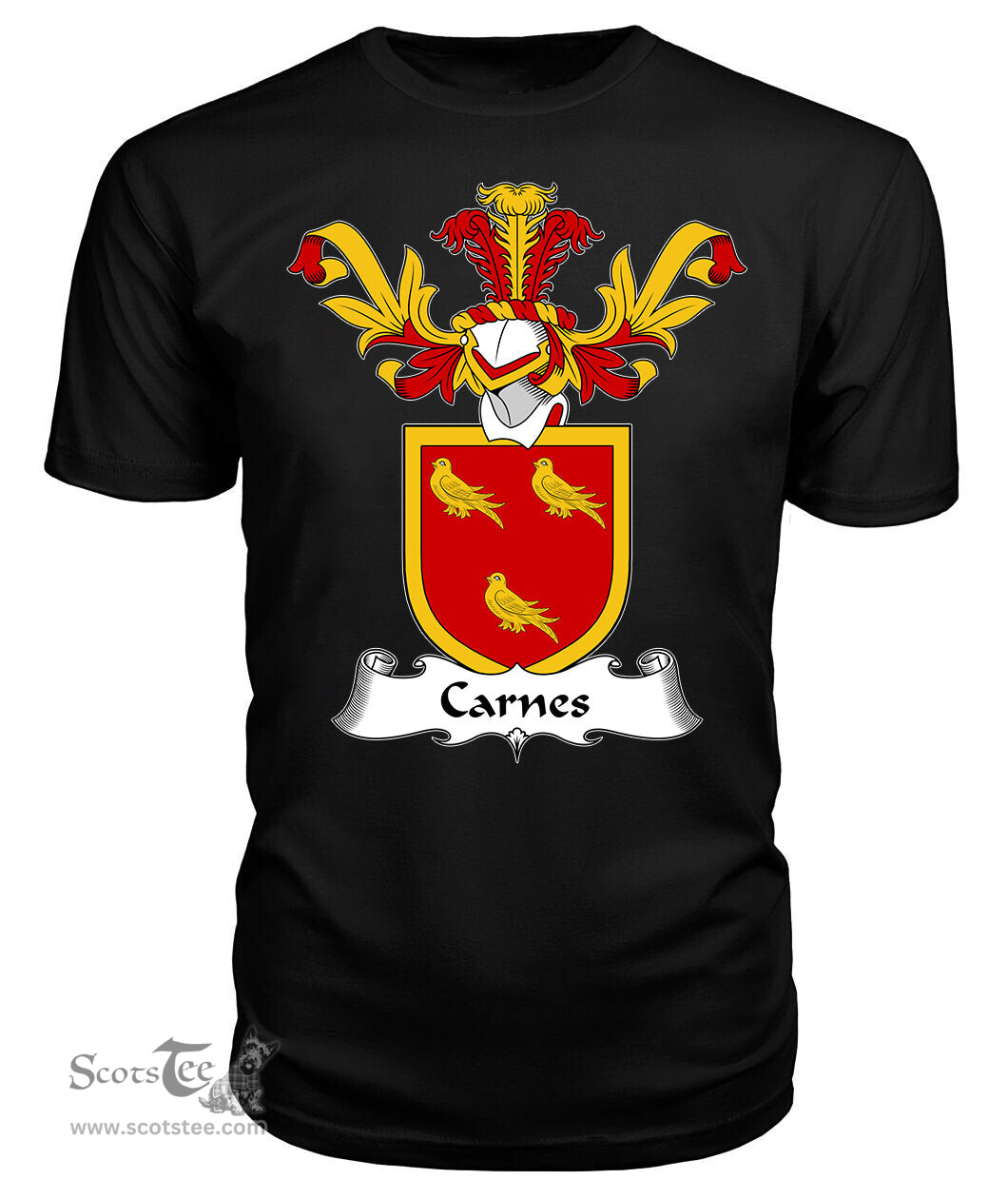 ScotsTee Shop Scottish Carnes Coat Of Arms Family Crest Scottish Gentry T Shirt