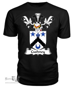 ScotsTee Shop Scottish Cushney Coat Of Arms Family Crest Scottish Gentry T Shirt