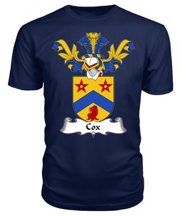 ScotsTee Shop Scottish Cox Coat Of Arms Family Crest Scottish Gentry T Shirt
