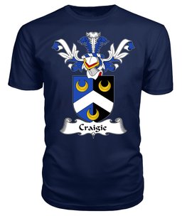 ScotsTee Shop Scottish Craigie or Craig Coat Of Arms Family Crest Scottish Gentry T Shirt