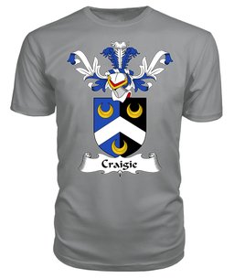 ScotsTee Shop Scottish Craigie or Craig Coat Of Arms Family Crest Scottish Gentry T Shirt