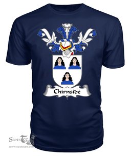 ScotsTee Shop Scottish Chirnside Coat Of Arms Family Crest Scottish Gentry T Shirt