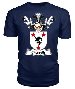 ScotsTee Shop Scottish Chessells Coat Of Arms Family Crest Scottish Gentry T Shirt