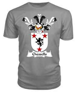 ScotsTee Shop Scottish Chessells Coat Of Arms Family Crest Scottish Gentry T Shirt