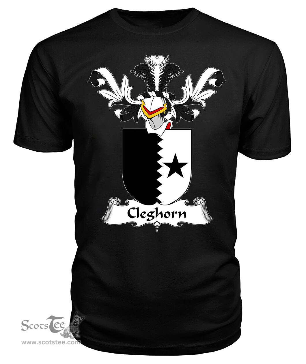 ScotsTee Shop Scottish Cleghorn Coat Of Arms Family Crest Scottish Gentry T Shirt