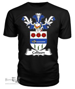 ScotsTee Shop Scottish Collison Coat Of Arms Family Crest Scottish Gentry T Shirt