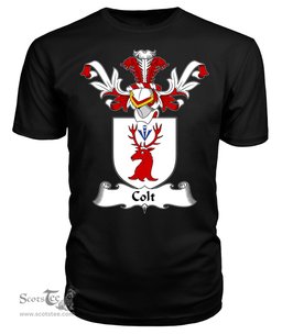 ScotsTee Shop Scottish Colt Coat Of Arms Family Crest Scottish Gentry T Shirt