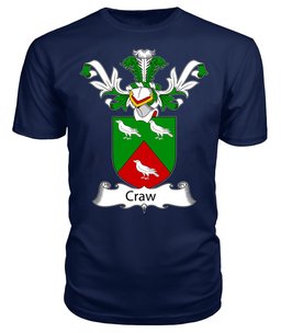 ScotsTee Shop Scottish Craw or Crow Coat Of Arms Family Crest Scottish Gentry T Shirt