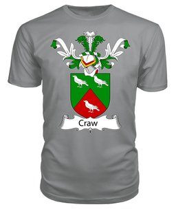 ScotsTee Shop Scottish Craw or Crow Coat Of Arms Family Crest Scottish Gentry T Shirt