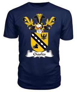 ScotsTee Shop Scottish Charles Coat Of Arms Family Crest Scottish Gentry T Shirt
