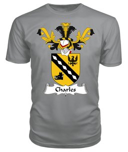 ScotsTee Shop Scottish Charles Coat Of Arms Family Crest Scottish Gentry T Shirt
