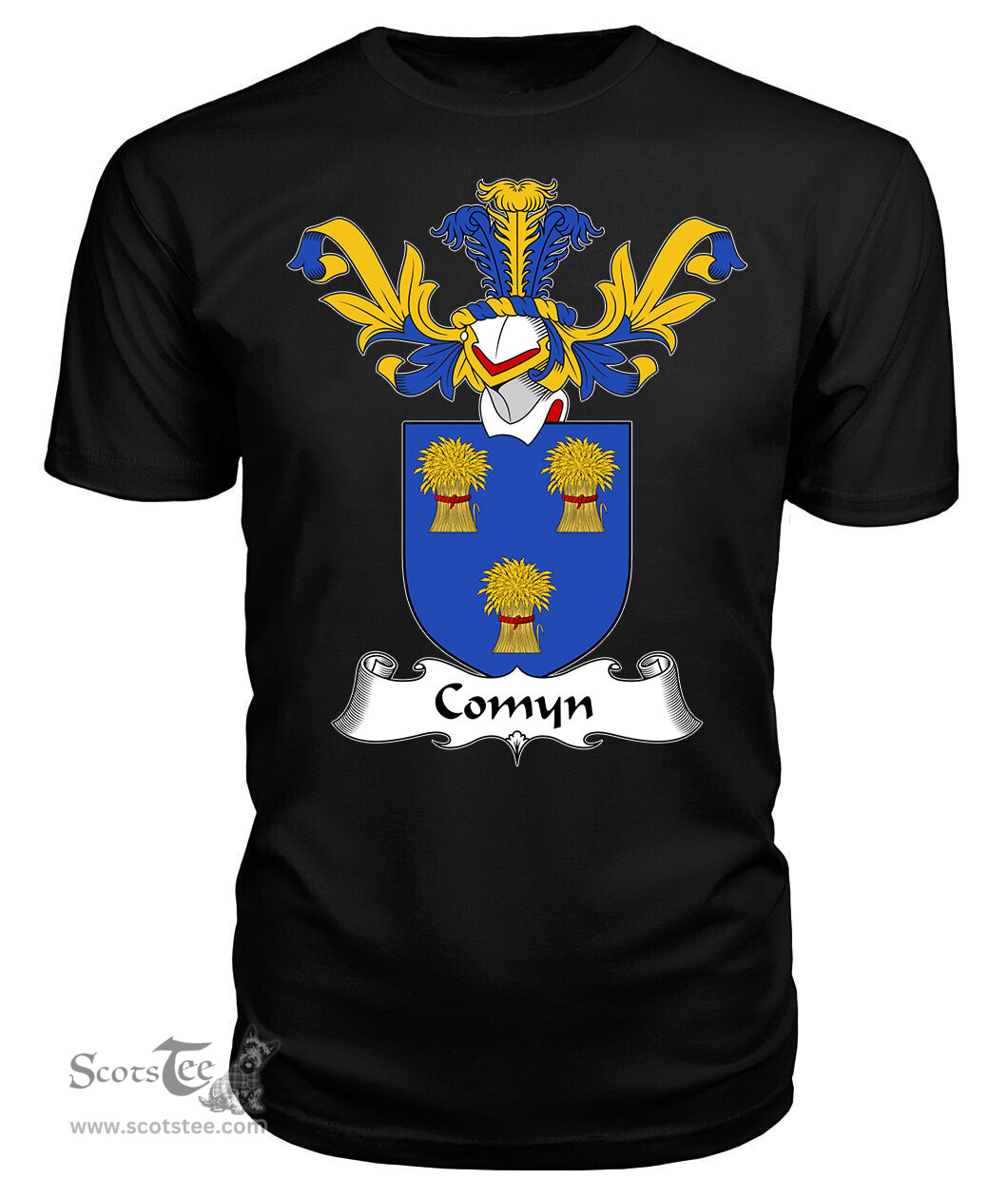 ScotsTee Shop Scottish Comyn Coat Of Arms Family Crest Scottish Gentry T Shirt