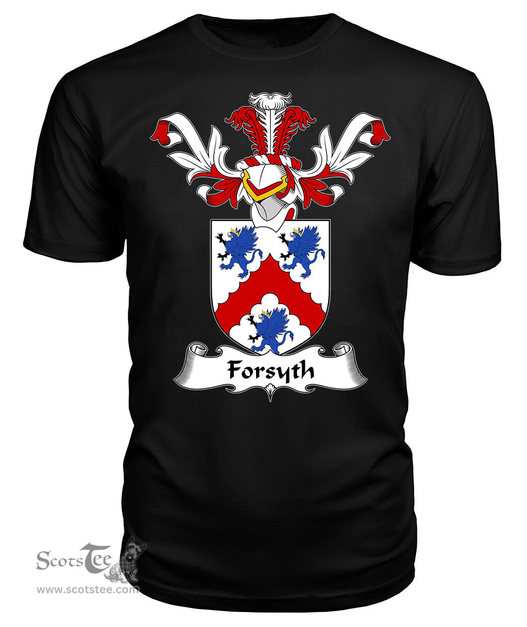 ScotsTee Shop Scottish Forsyth Coat Of Arms Family Crest Scottish Gentry T Shirt